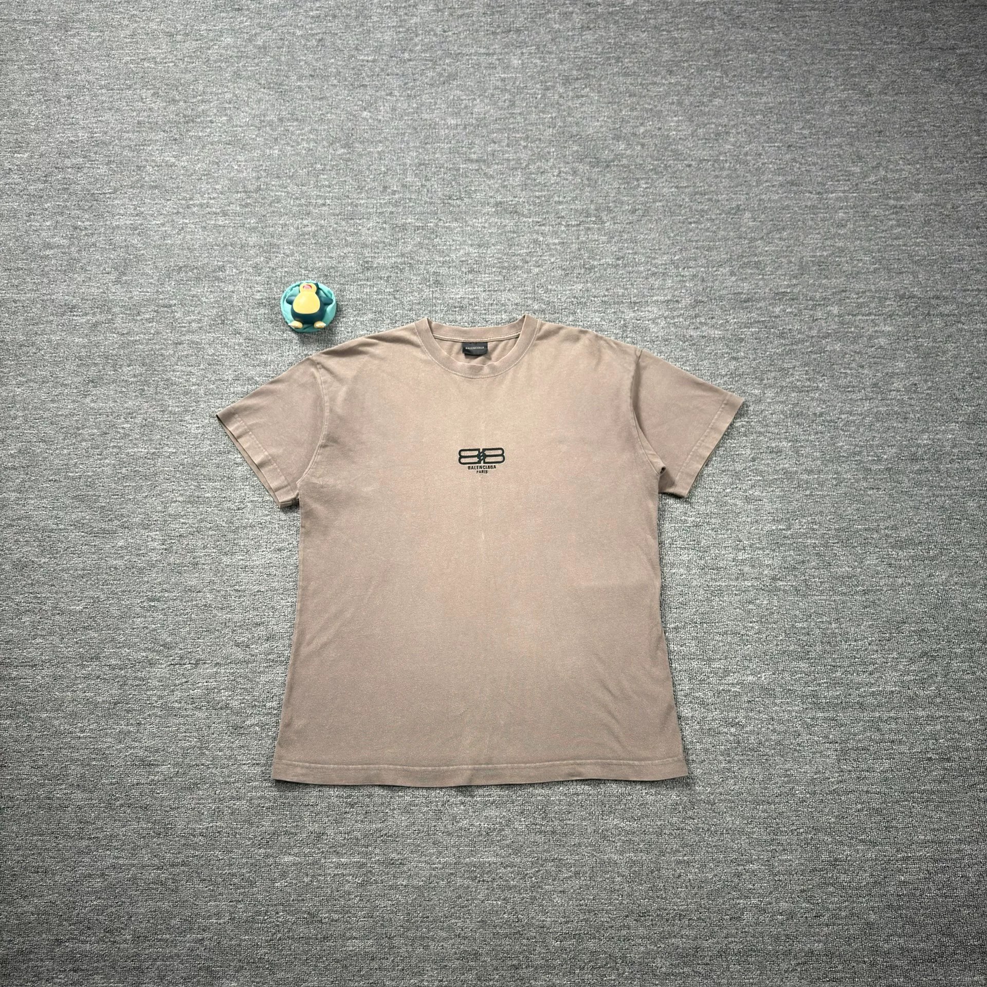 Balenciaga Brown Double B Short-Sleeve Tee