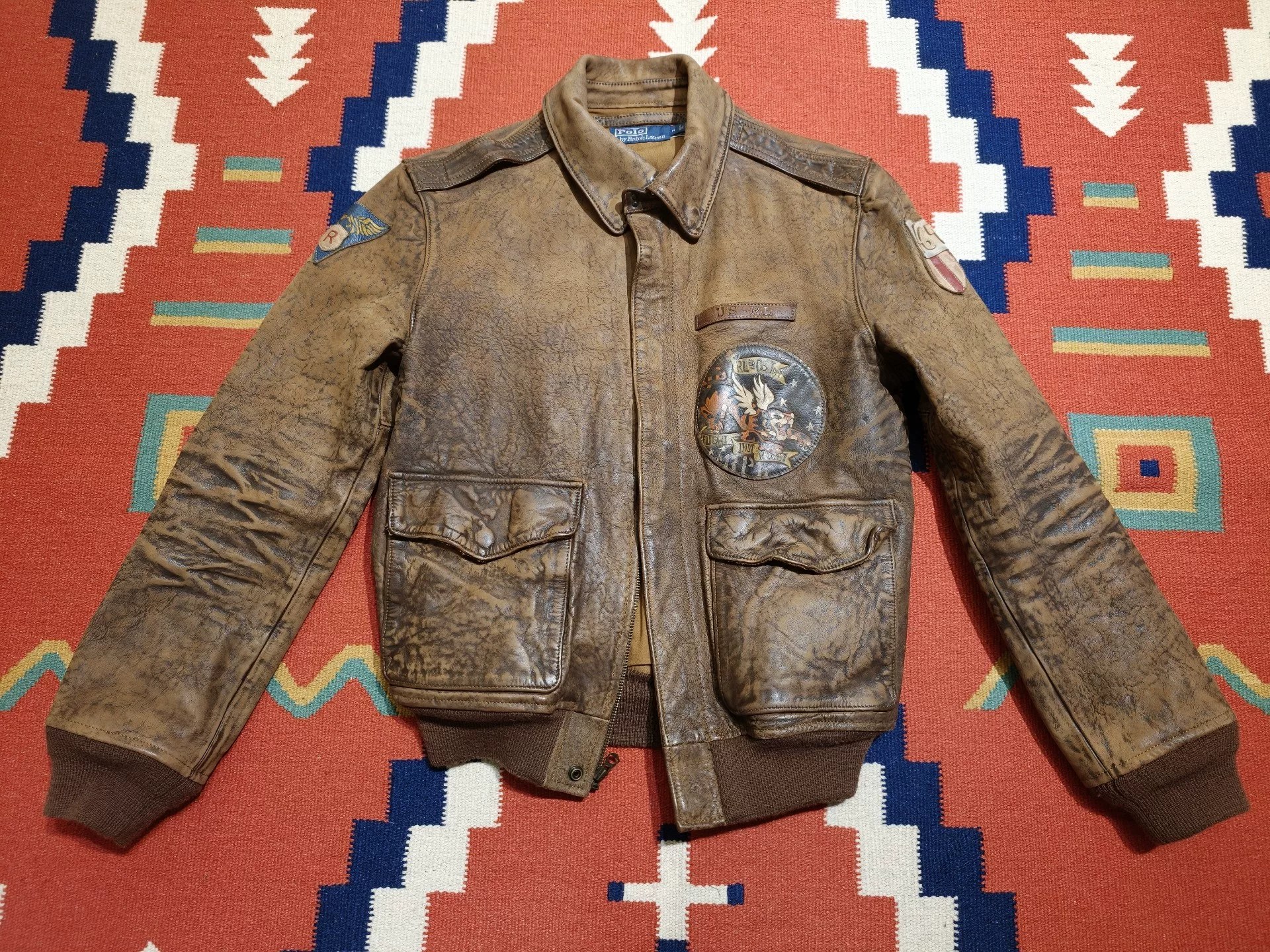 Polo Ralph Lauren A2 Pilot Leather Jacket