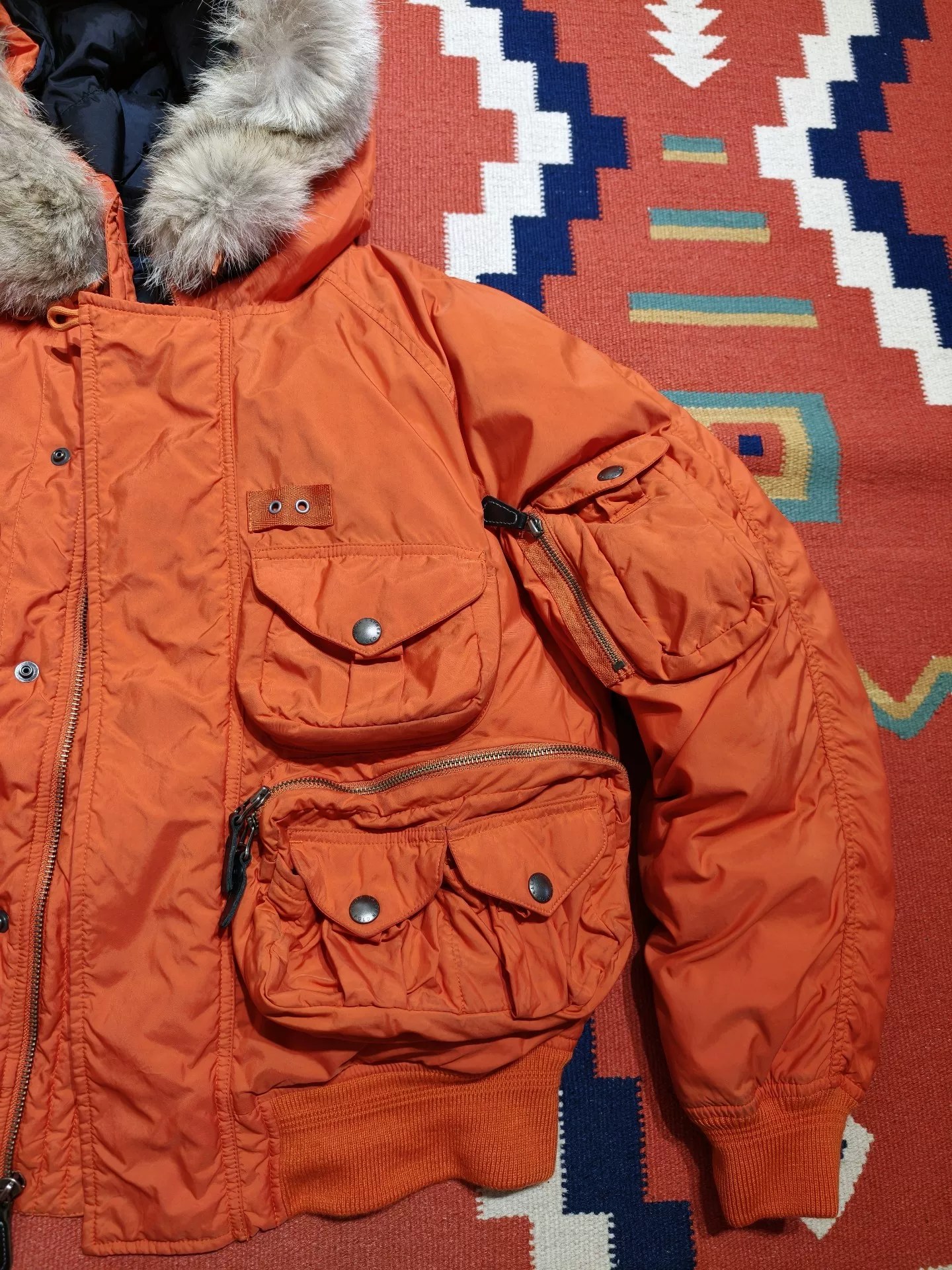 Vintage Polo Ralph Lauren Orange Jacket — back