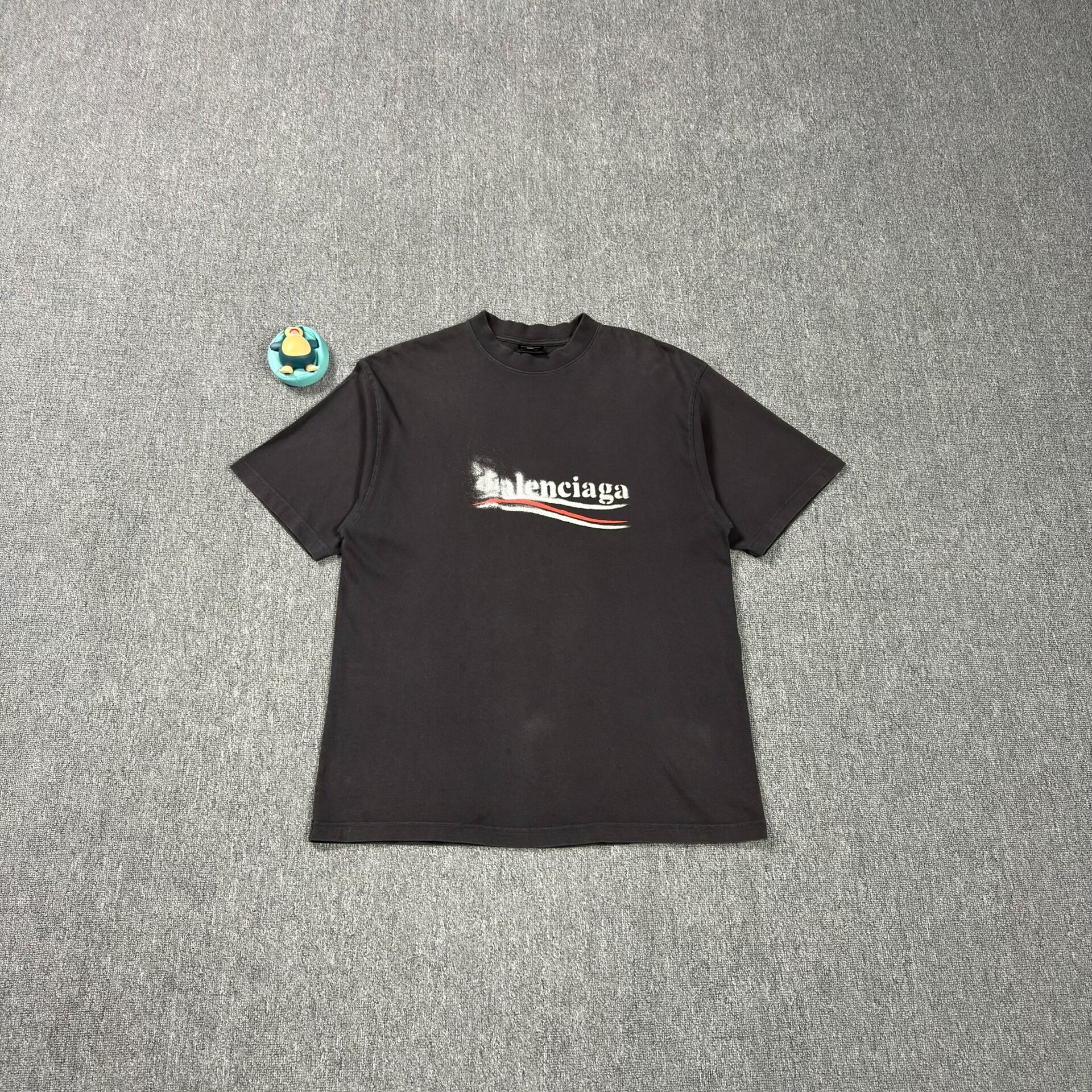 Balenciaga Blurred Logo Short-Sleeve Tee