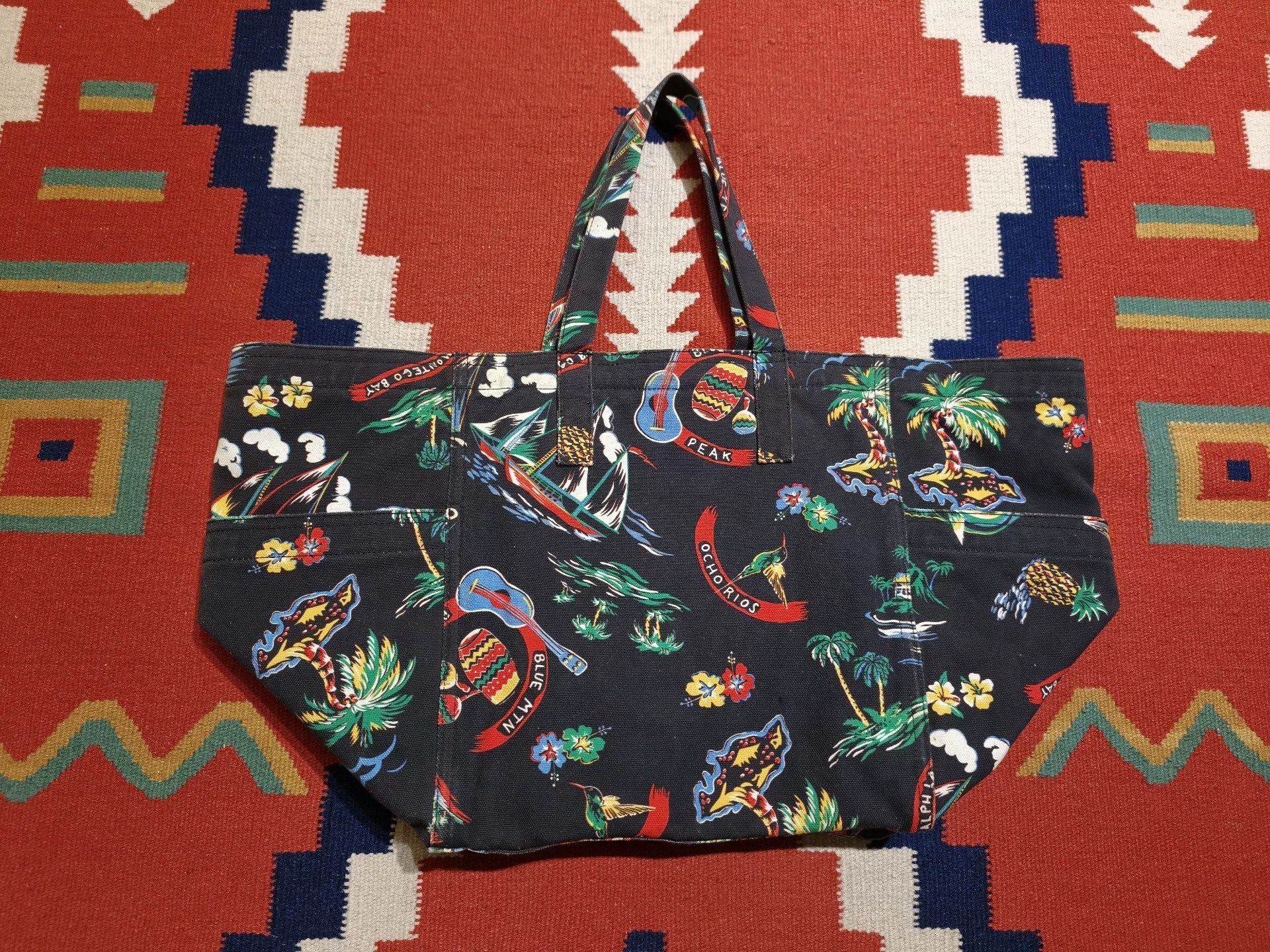 Polo Ralph Lauren Hawaiian Print Tote Bag — detail