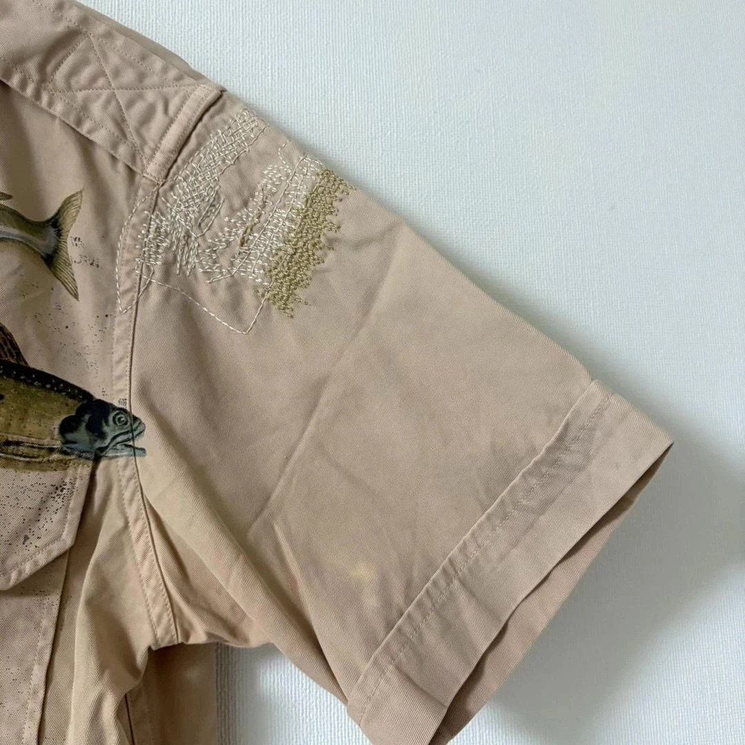 Vintage 00S Ralph Lauren Fish Print Shirt — label