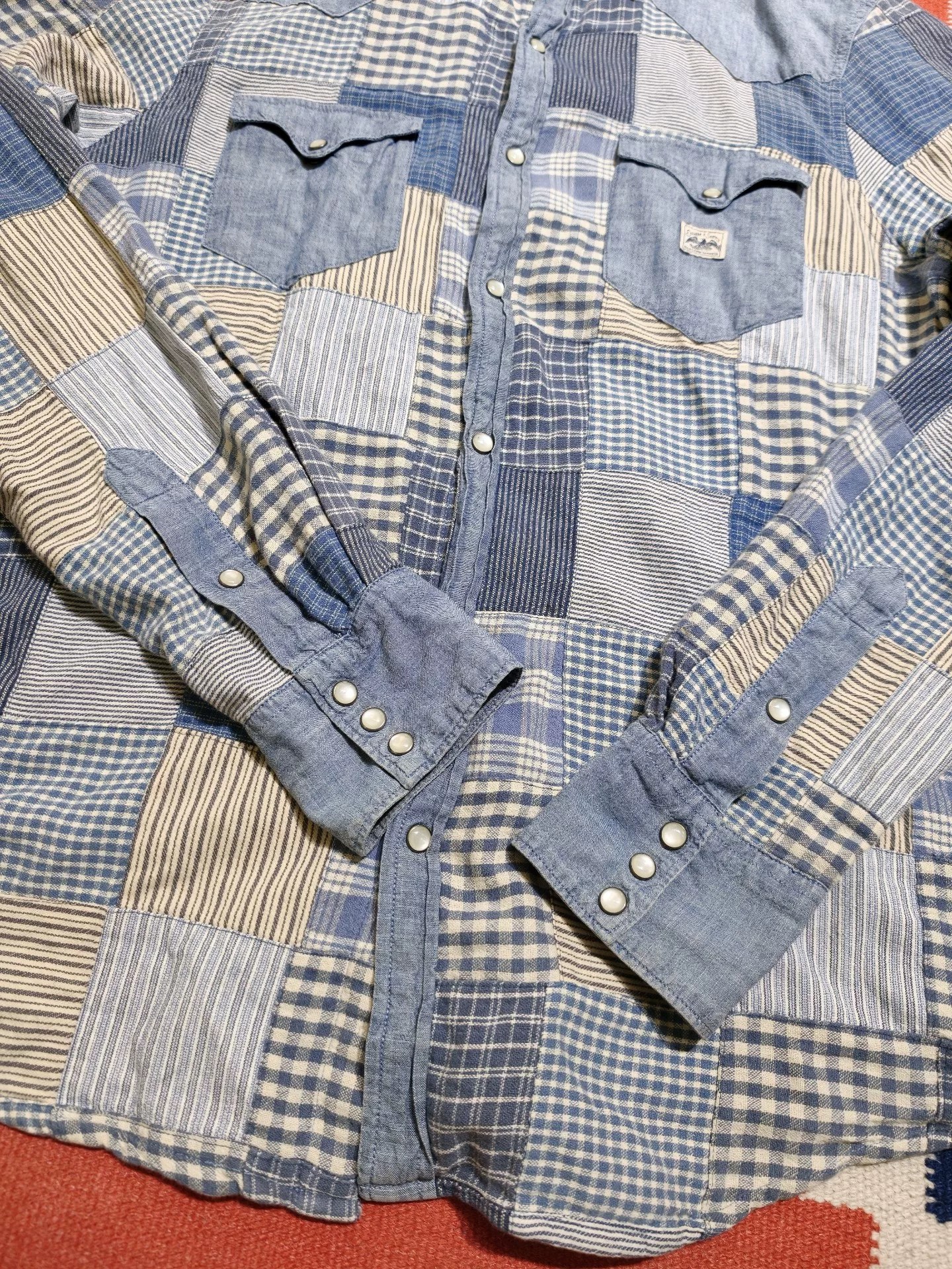 Ralph Lauren Denim Supply Patchwork Shirt — back