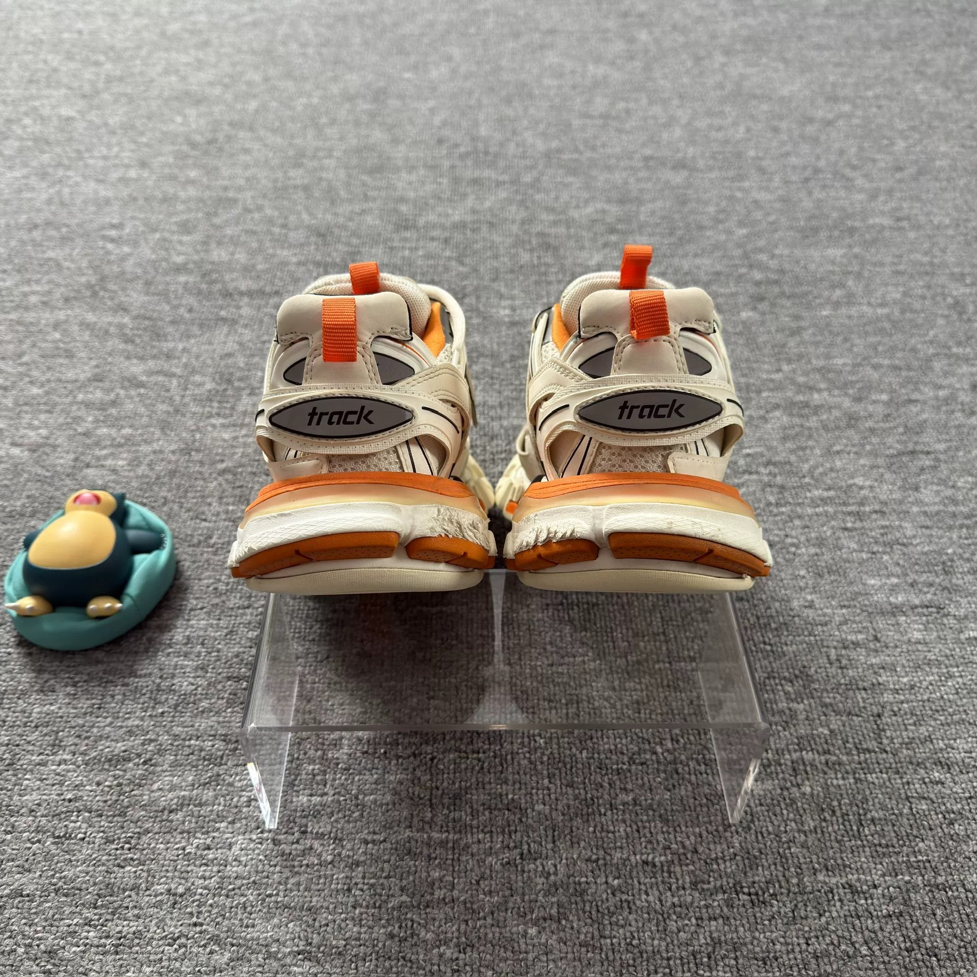 Balenciaga Track1.0 White Orange Dad Shoes — detail