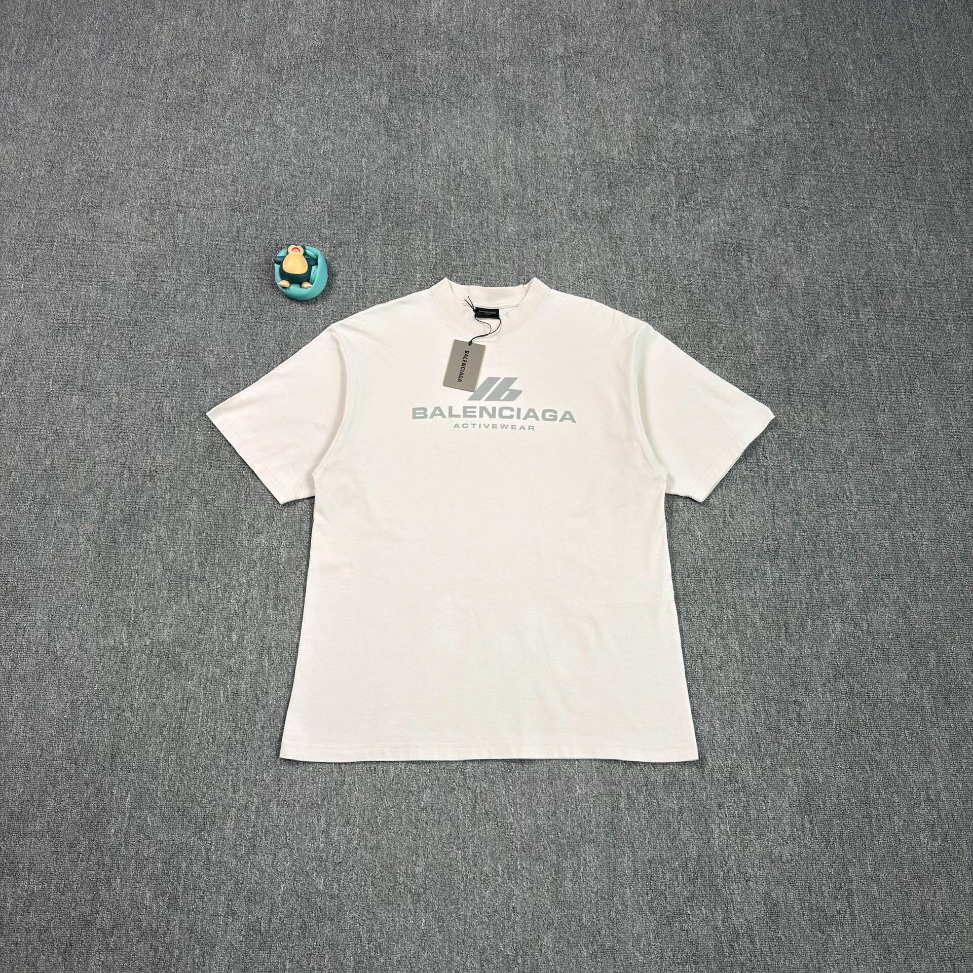 Balenciaga Reflective Logo White T-Shirt