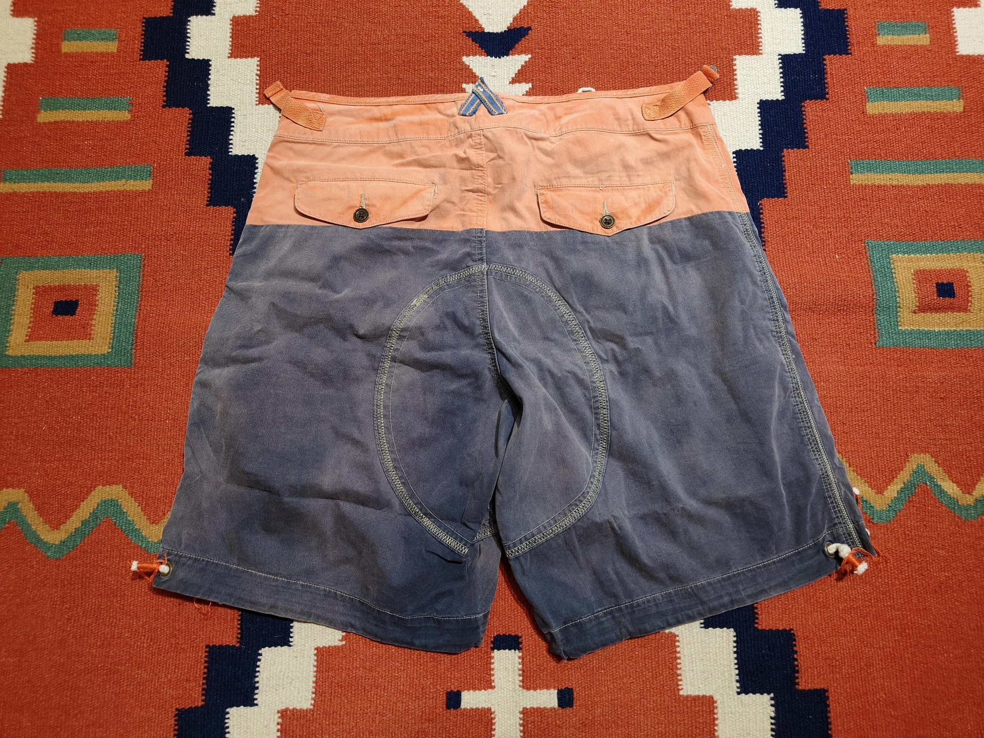 Ralph Lauren RRL Two-Tone Utility Shorts — detail