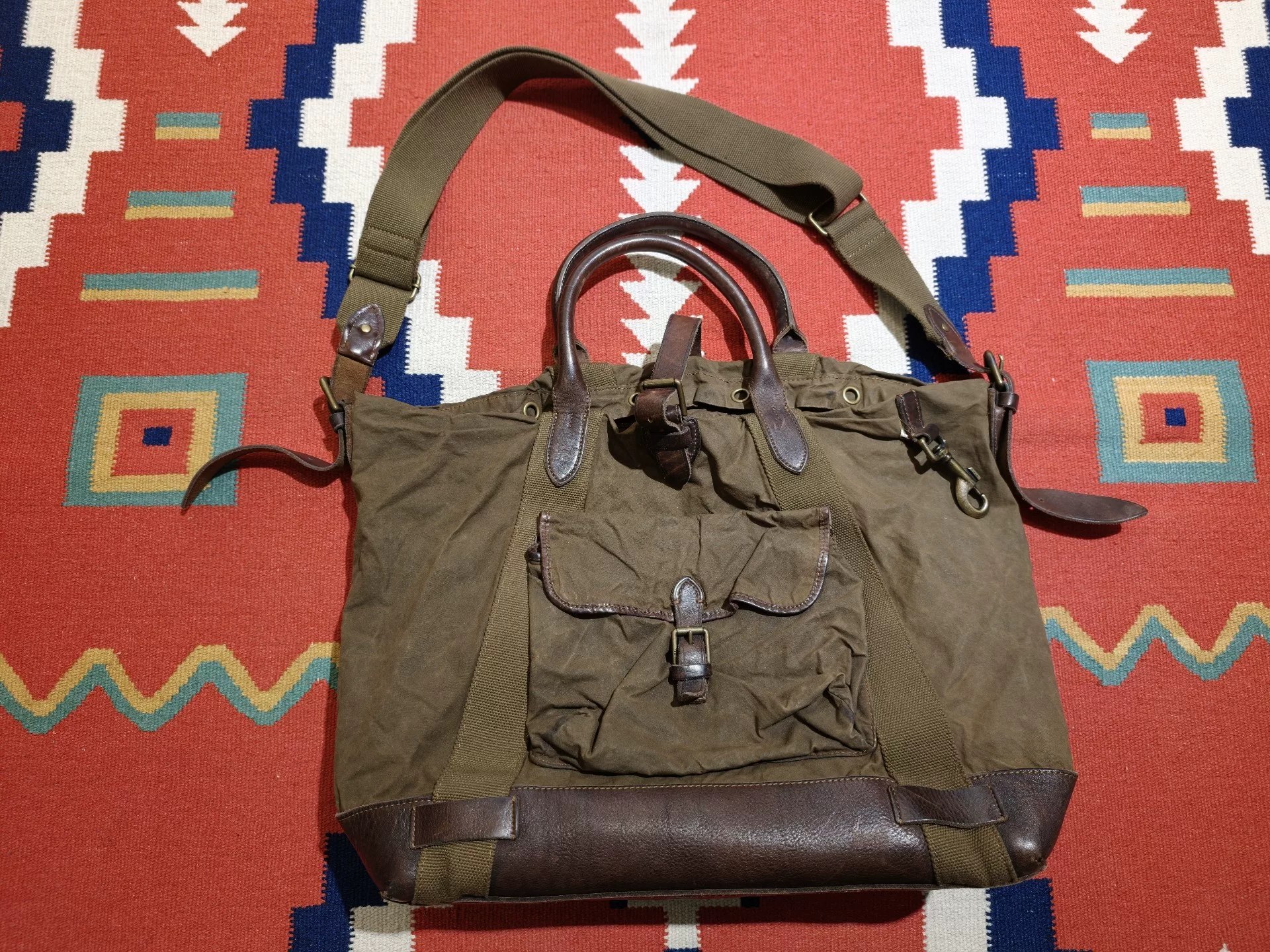 RALPH LAUREN POLO Vintage Canvas Bag — label