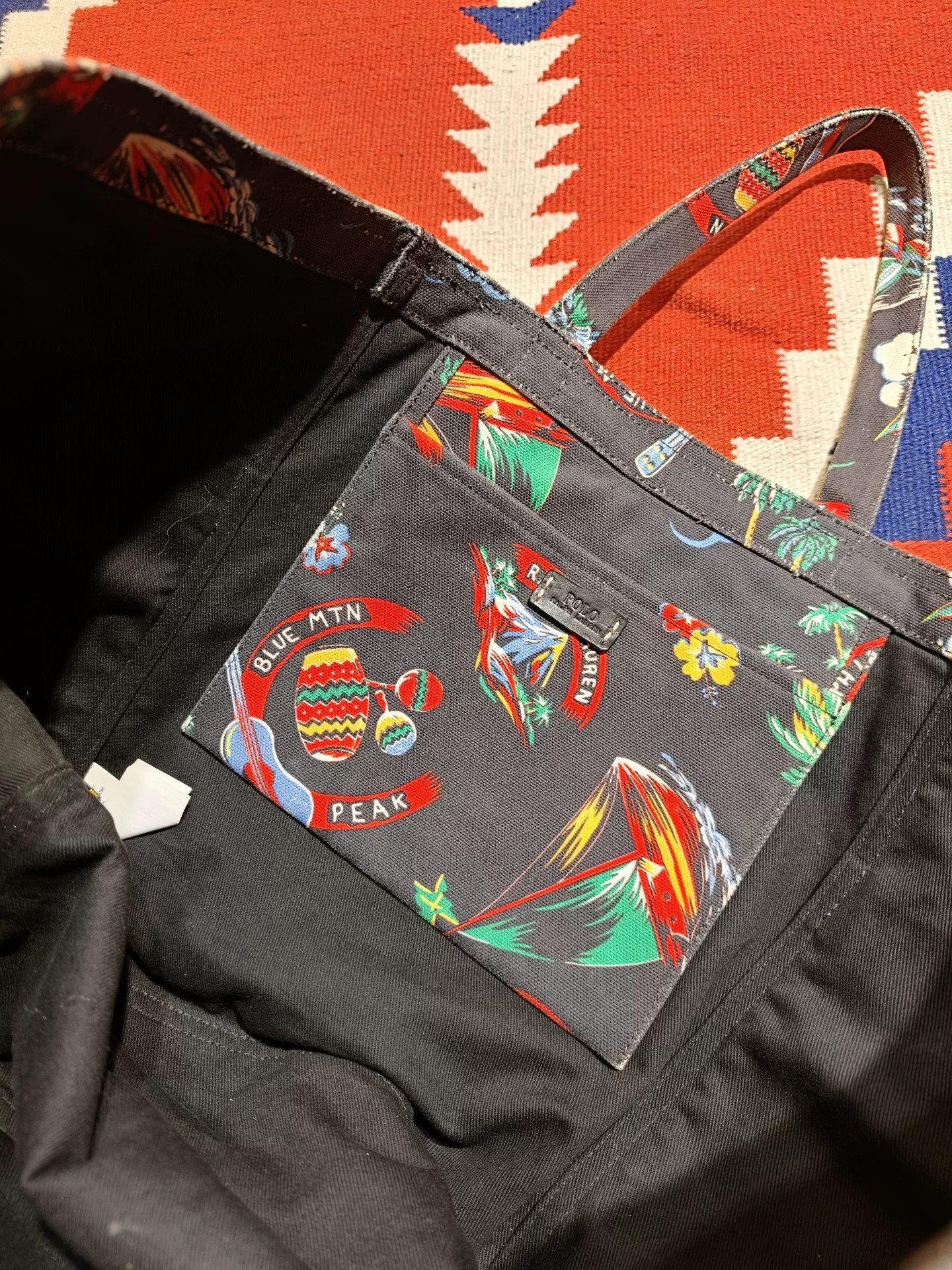 Polo Ralph Lauren Hawaiian Print Tote Bag — back