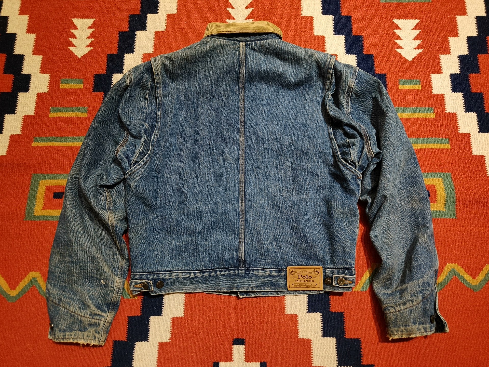 Vintage Polo Ralph Lauren Blue Denim Jacket — label