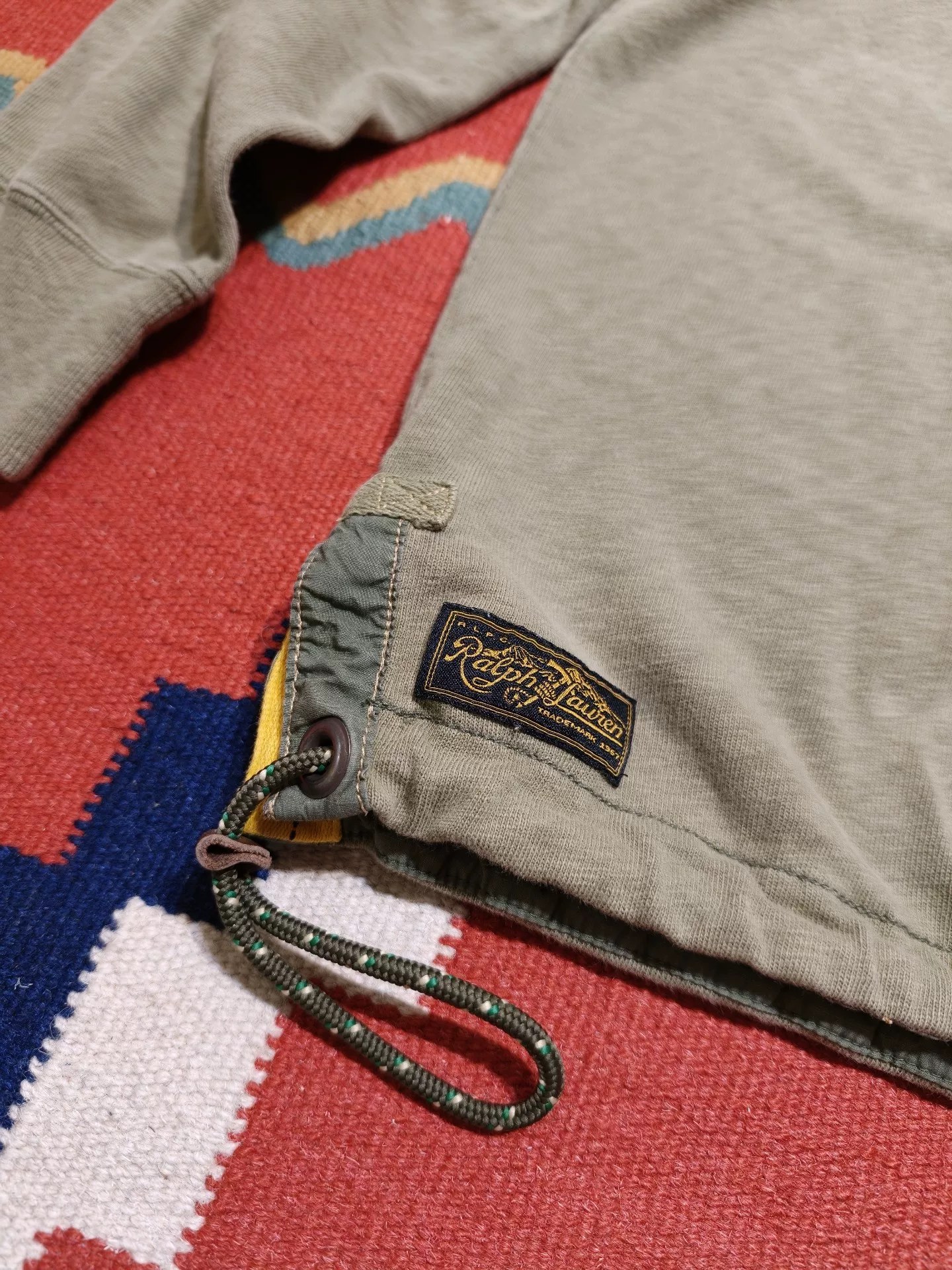 RRL Ralph Lauren Rugby Long-Sleeve Polo — back