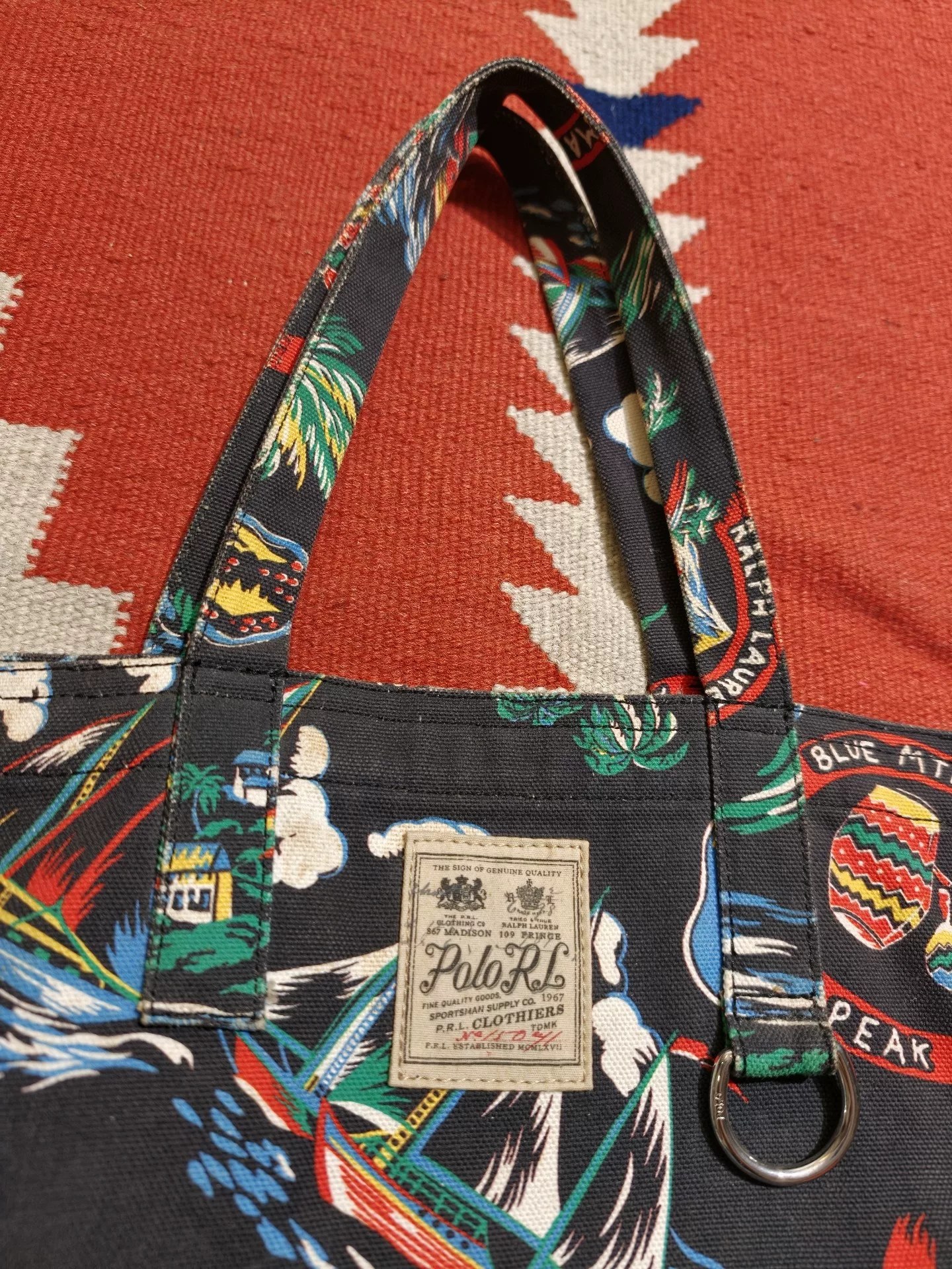 Polo Ralph Lauren Hawaiian Print Tote Bag — front