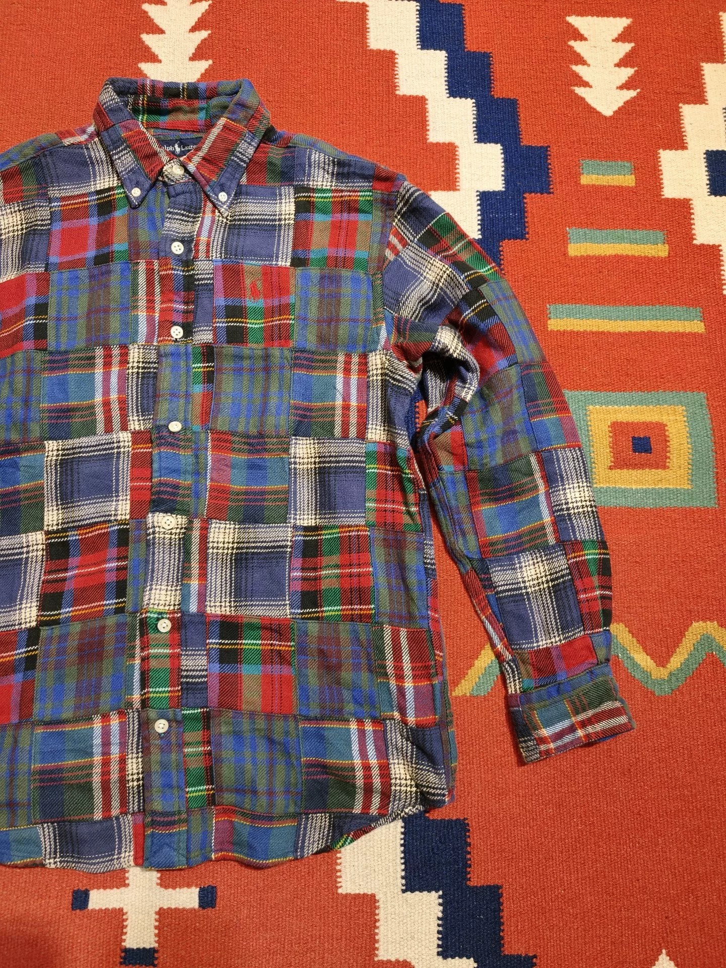 Ralph Lauren Patchwork Flannel Shirt — front