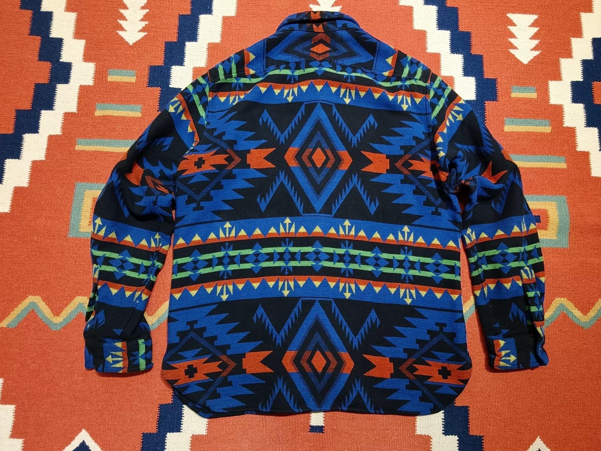 Polo Ralph Lauren RRL Navajo Flannel Shirt — detail