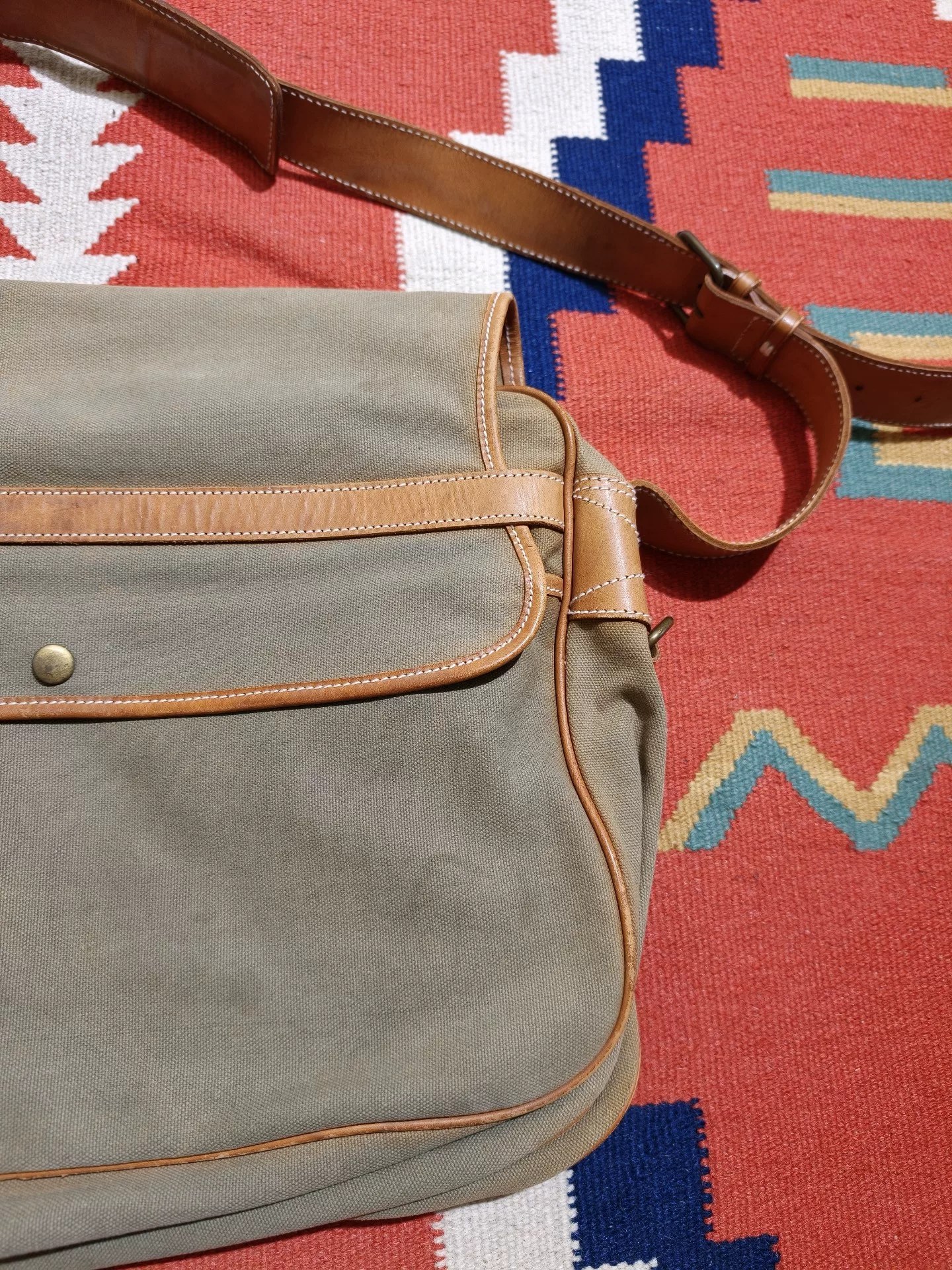 Vintage Ralph Lauren Polo Canvas Bag — back
