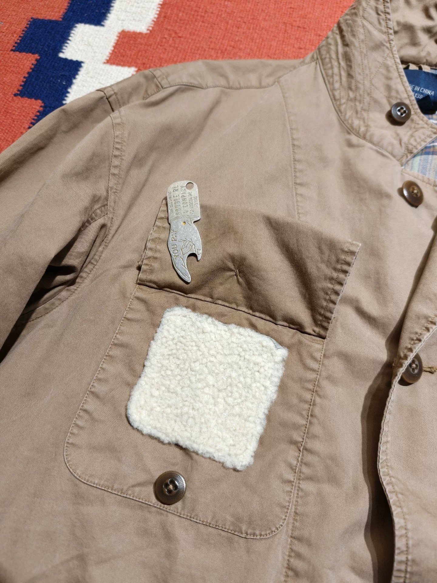 Polo Ralph Lauren Tan Utility Jacket — label